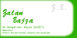 zalan bajza business card